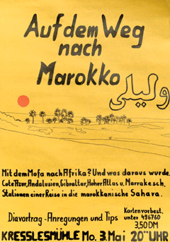 Auf dem Weg nach Marokko